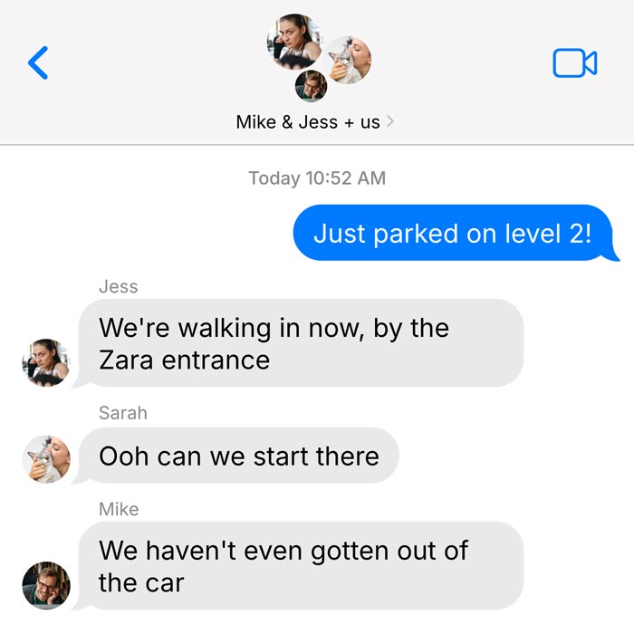 Arrival text